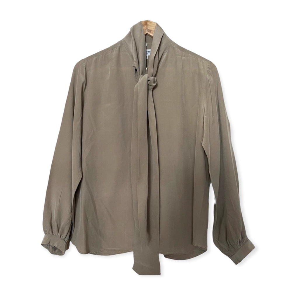 Burberry Women's Tie-neck Silk Blouse